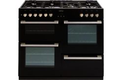 Belling DB4100DF Double Dual Fuel Range Cooker - Black
